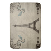 Eiffel Tower Grunge Bath Mat Badematte (Vorderseite Vertikal)