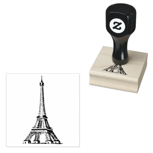 Eiffel Tower Gummistempel (Stempel)