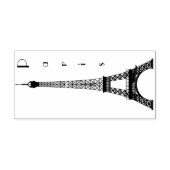 Eiffel Tower Gummistempel (Prägung)