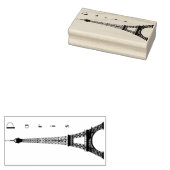 Eiffel Tower Gummistempel (Stempel)