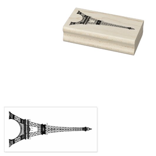Eiffel Tower Gummistempel (Stempel)