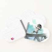 Eiffel Tower Heart Shaped Notebook Notizblock (Innenseite)