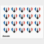 Eiffel Tower Heart Sticker (Blatt)
