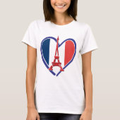 Eiffel Tower Heart T-Shirt (Vorderseite)