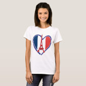 Eiffel Tower Heart T-Shirt (Vorne ganz)