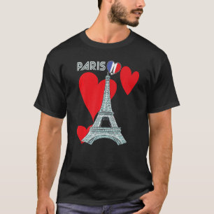 Eiffel Tower I Liebe Paris Frankreich Souvenir Fra T-Shirt
