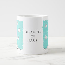 Eiffel Tower Illustration benutzerdefinierte Text- Jumbo-Tasse