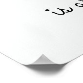 Eiffel Tower Illustration, benutzerdefiniertes Tex Poster (Ecke)