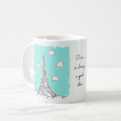 Eiffel Tower Illustration - Tasse für benutzerdefi (Vorderseite Links)