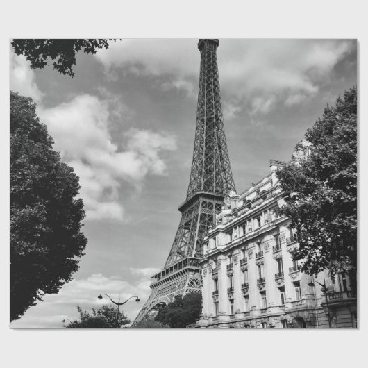 EIFFEL TOWER IN PARIS, FRANKREICH GESCHENKPAPIER (Flach)