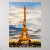 eiffel tower in paris, the city of love poster (Vorne)