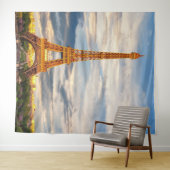 eiffel tower in paris, the city of love wandteppich (Beispiel (Horizontal))
