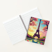 Eiffel Tower in Spring Notizblock (Innenseite)