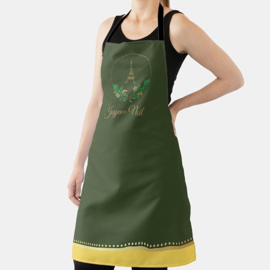 Eiffel Tower Joyeux Weihnachten Schürze (InSitu)