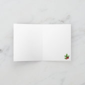 Eiffel Tower Joyeux Weihnachten Weihnachten Dankeskarte (Innenseite)