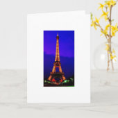 Eiffel Tower Karte (Gelbe Blume)