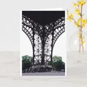 Eiffel Tower Karte (Gelbe Blume)