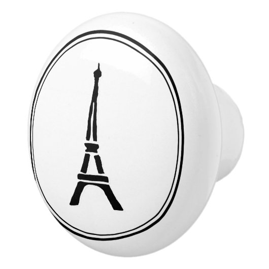 Eiffel Tower Keramikknauf (Rechts)