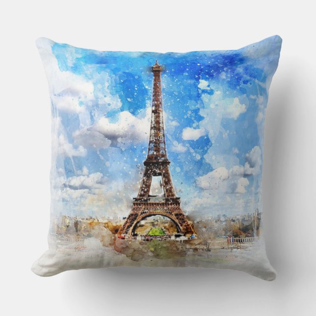 Eiffel Tower Kissen (Vorderseite)