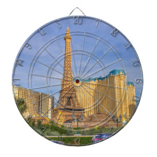 Eiffel Tower Las Vegas Paris Limousine Nevada Dartscheibe