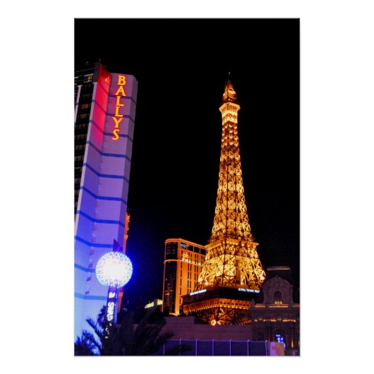 Eiffel Tower Las Vegas USA Poster (Vorderseite)