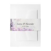 Eiffel Tower Lavender Romance Wedding Einladungsbanderole (Vorderseite Beispiel)