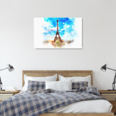 Eiffel Tower Leinwanddruck (Insitu (Schlafzimmer))