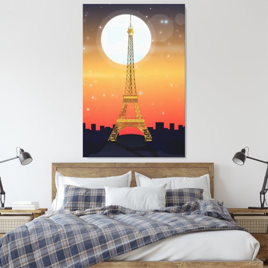Eiffel Tower Leinwanddruck (Insitu (Schlafzimmer))