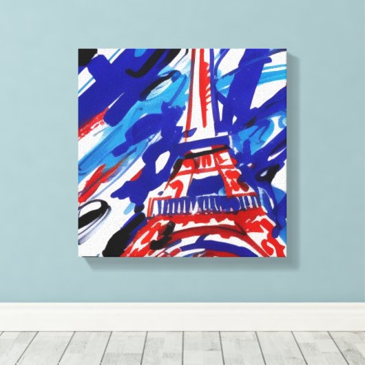 Eiffel Tower Leinwanddruck (Insitu (Holzboden))