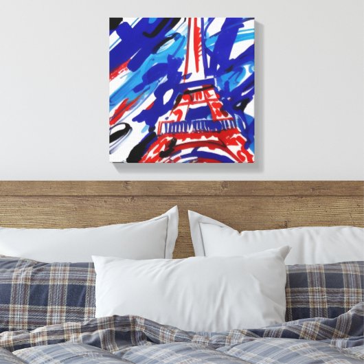 Eiffel Tower Leinwanddruck (Insitu (Schlafzimmer))