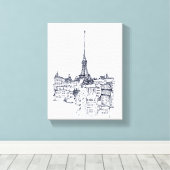 Eiffel Tower Leinwanddruck (Insitu (Holzboden))