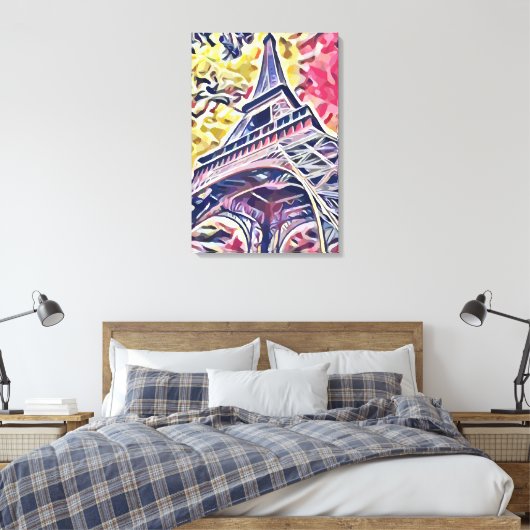 Eiffel Tower Leinwanddruck (Insitu (Schlafzimmer))