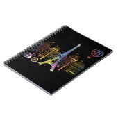 Eiffel Tower Liebe France Women Paris Notizblock (Linke Seite)