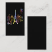Eiffel Tower Liebe France Women Paris Visitenkarte (Vorne/Hinten)