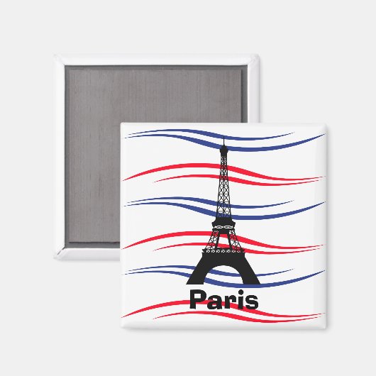 Eiffel Tower Magnet (Vorderseite/Rückseite)