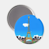 Eiffel Tower Magnet (Vorderseite/Rückseite)