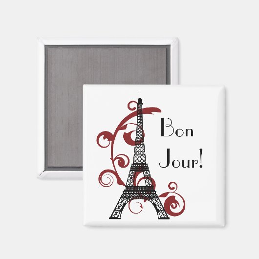 Eiffel Tower Magnet (Vorderseite/Rückseite)