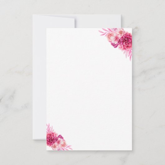 Eiffel Tower Merci Beaucoup französisches Brautpar Dankeskarte (Rückseite)