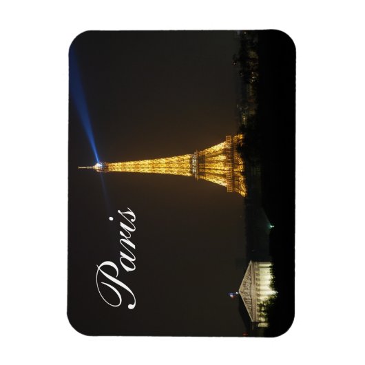 Eiffel Tower Nacht Magnet (Vertikal)