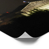 Eiffel Tower Nacht Poster (Ecke)