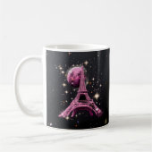Eiffel Tower Night Moon Kaffeetasse (Links)
