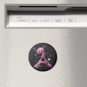 Eiffel Tower Night Moon Magnet (In Situ (Geschirrspüler))