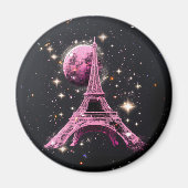 Eiffel Tower Night Moon           Magnet (Vorne)