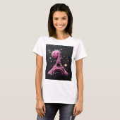 Eiffel Tower Night Moon            T-Shirt (Vorne ganz)