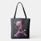 Eiffel Tower Night Moon           Tasche (Rückseite)