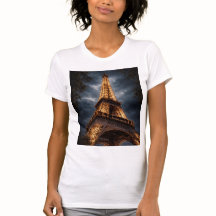 Eiffel Tower Night Paris Art – Romantic City Light
