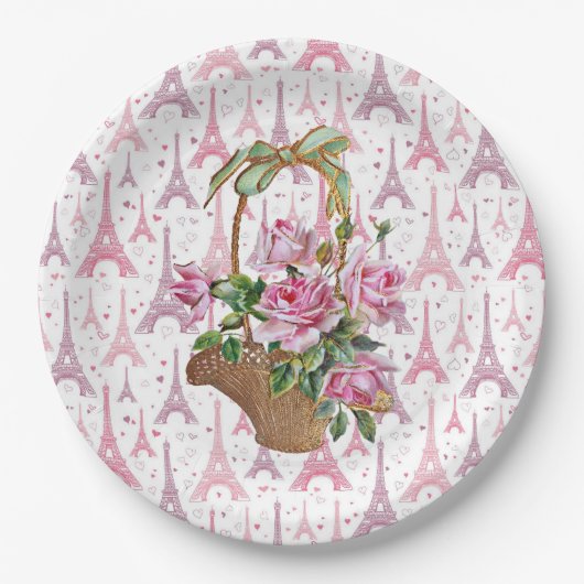 Eiffel Tower Paper Bowls Pappteller (Vorderseite)