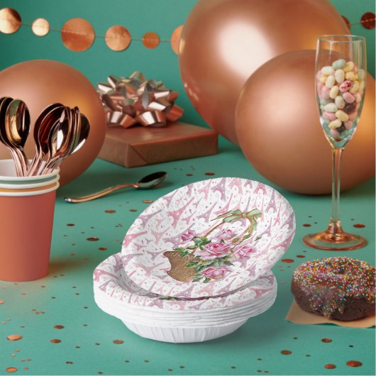 Eiffel Tower Paper Bowls Pappteller (Multi)