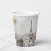 Eiffel Tower Paper Cups - Paris Frankreich Party D Pappbecher (Rückseite)