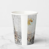 Eiffel Tower Paper Cups - Paris Frankreich Party D Pappbecher (Links)